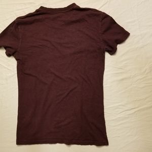 American eagle v-neck red t-shirt extra small